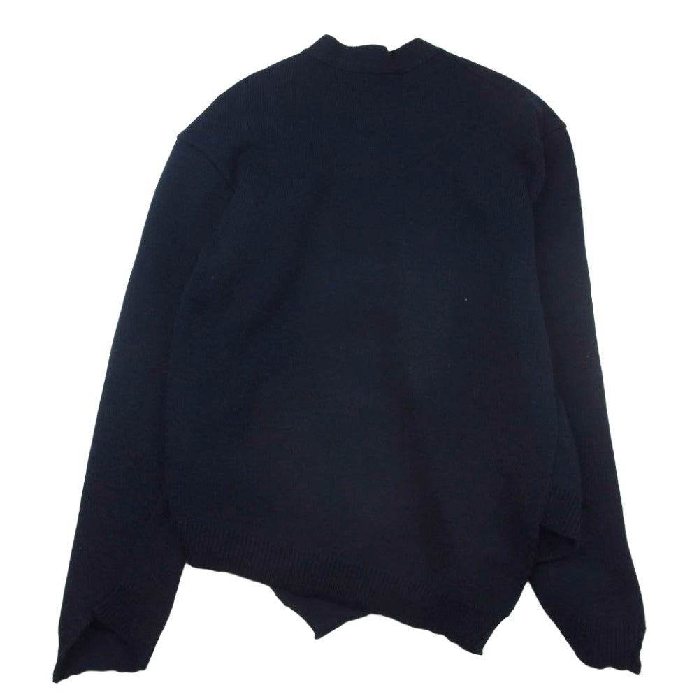 COMME des GARCONS コムデギャルソン 20SS S28508 SHIRT シャツ スコットランド製 LOCHAVEN OF SCOTLAND CARDIGAN ロックエーベンオブスコットランド カーディガン ネイビー系 M【中古】