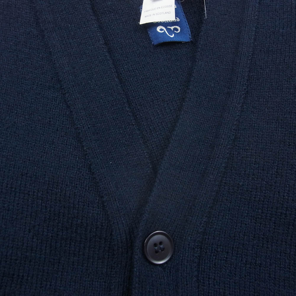 COMME des GARCONS コムデギャルソン 20SS S28508 SHIRT シャツ スコットランド製 LOCHAVEN OF SCOTLAND CARDIGAN ロックエーベンオブスコットランド カーディガン ネイビー系 M【中古】