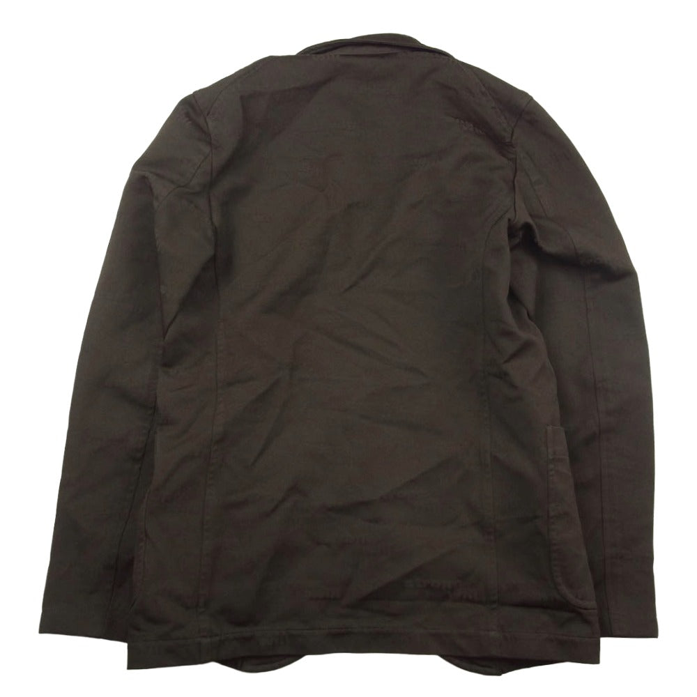 COMME des GARCONS コムデギャルソン 24AW FN-J501 SHIRT シャツ Strong will ロゴ ジャガード エステル 縮絨 4B テーラードジャケット カーキ系 S【中古】