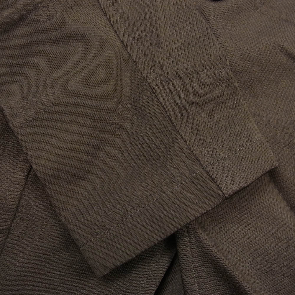 COMME des GARCONS コムデギャルソン 24AW FN-J501 SHIRT シャツ Strong will ロゴ ジャガード エステル 縮絨 4B テーラードジャケット カーキ系 S【中古】