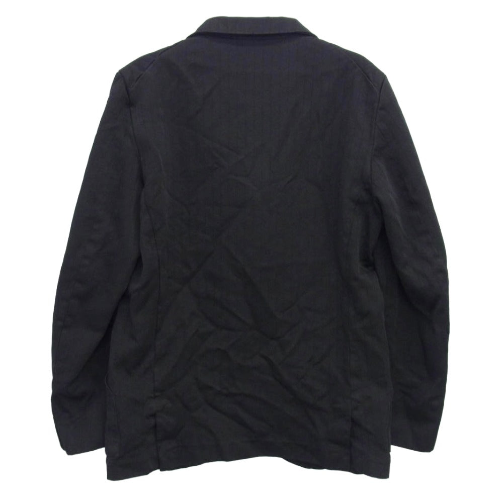 COMME des GARCONS コムデギャルソン AD2023 DM-J043 エステル製品加工 ポリ縮絨 ポリエステル テーラードジャケット ブラック系 S【中古】