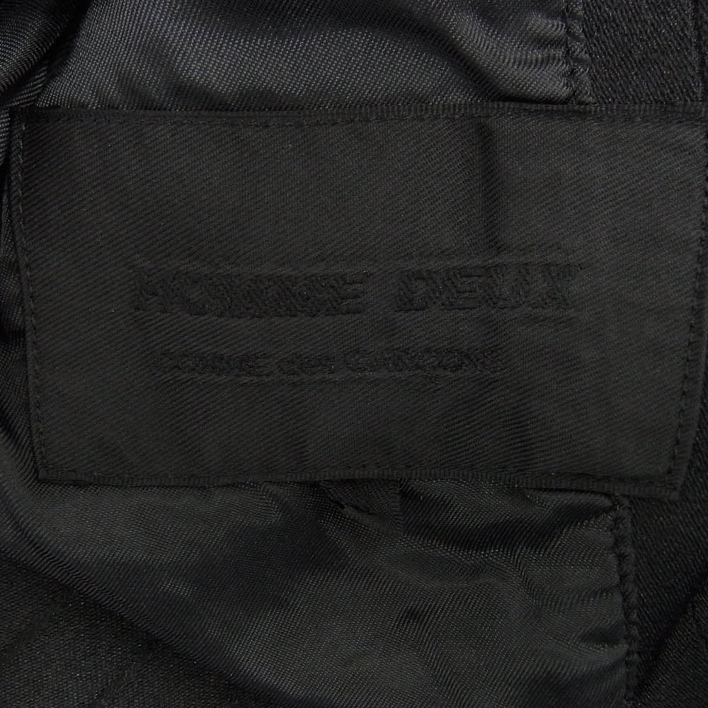 COMME des GARCONS コムデギャルソン AD2023 DM-J043 エステル製品加工 ポリ縮絨 ポリエステル テーラードジャケット ブラック系 S【中古】
