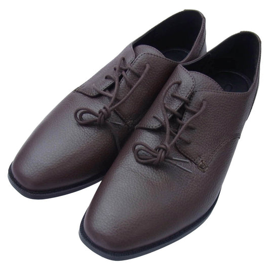 COACH コーチ GRAHAM DERBY グラハム ダービー レザー レースアップ シューズ ブラウン系 US 9.5D【美品】【中古】