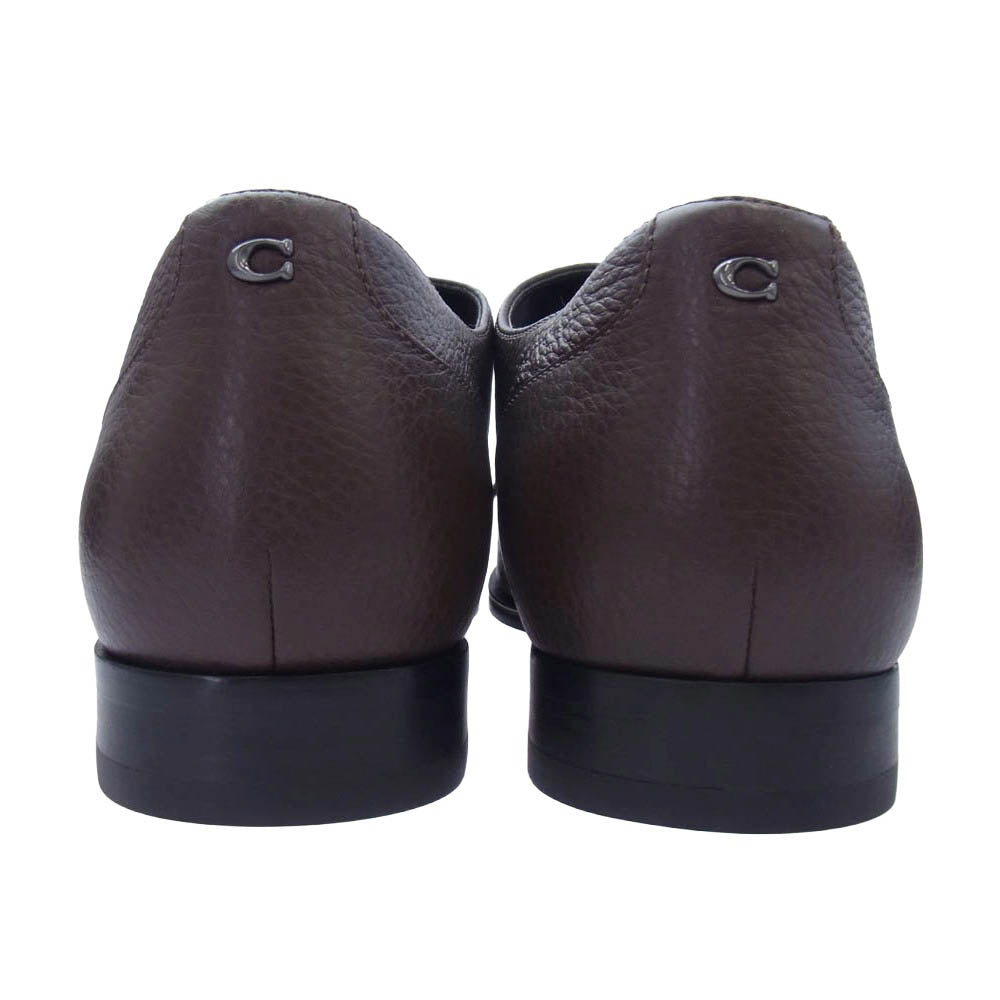COACH コーチ GRAHAM DERBY グラハム ダービー レザー レースアップ シューズ ブラウン系 US 9.5D【美品】【中古】