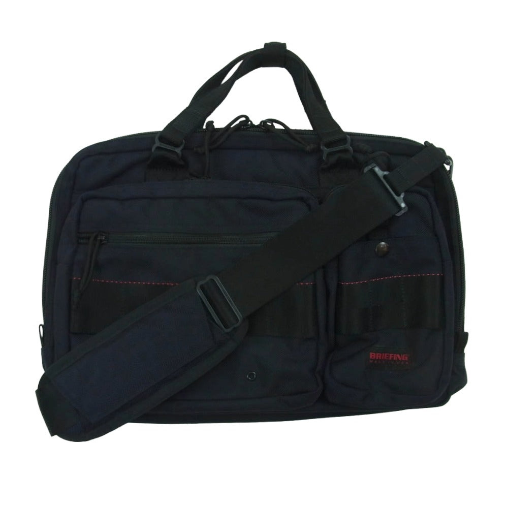 BRIEFING ブリーフィング A4 3WAY LINER DEEP SEA ディープシー ブリーフ ケース バッグ アメリカ製 ネイビー系【中古】