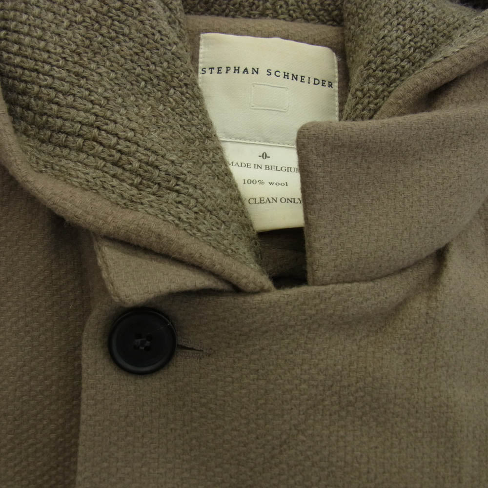 STEPHAN SCHNEIDER ステファンシュナイダー 61.9807692307692 ウール フーデッド チェスターコート ベージュ系【中古】
