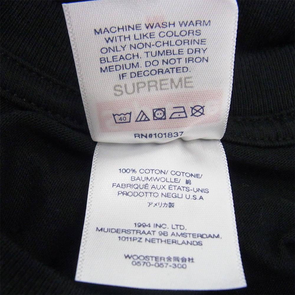 Supreme シュプリーム 24SS Pinline Tee ピンライン 半袖 Tシャツ ブラック系 M【中古】