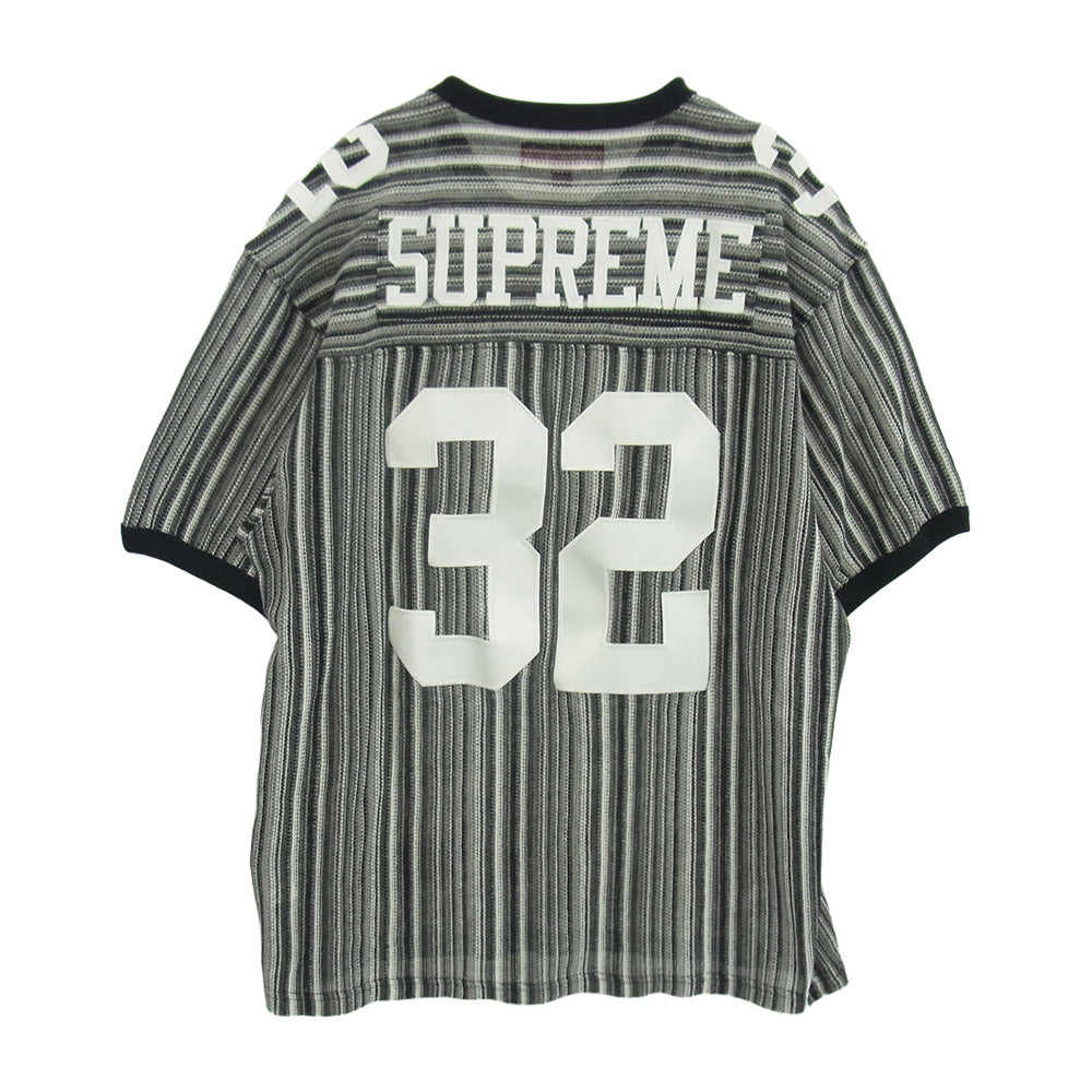 Supreme シュプリーム 25SS Open Knit Football Top オープンニット フットボール トップ カットソー グレー系 M【中古】