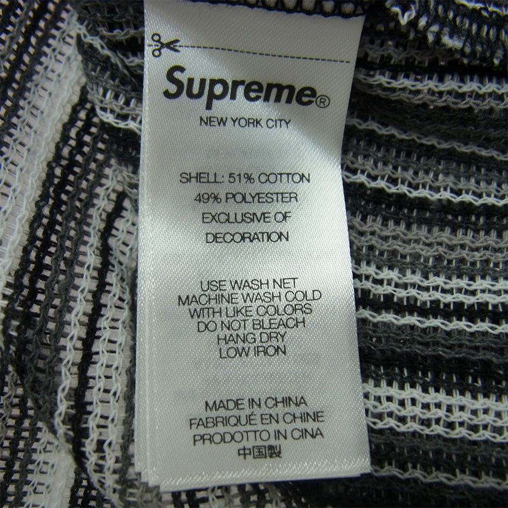 Supreme シュプリーム 25SS Open Knit Football Top オープンニット フットボール トップ カットソー グレー系 M【中古】