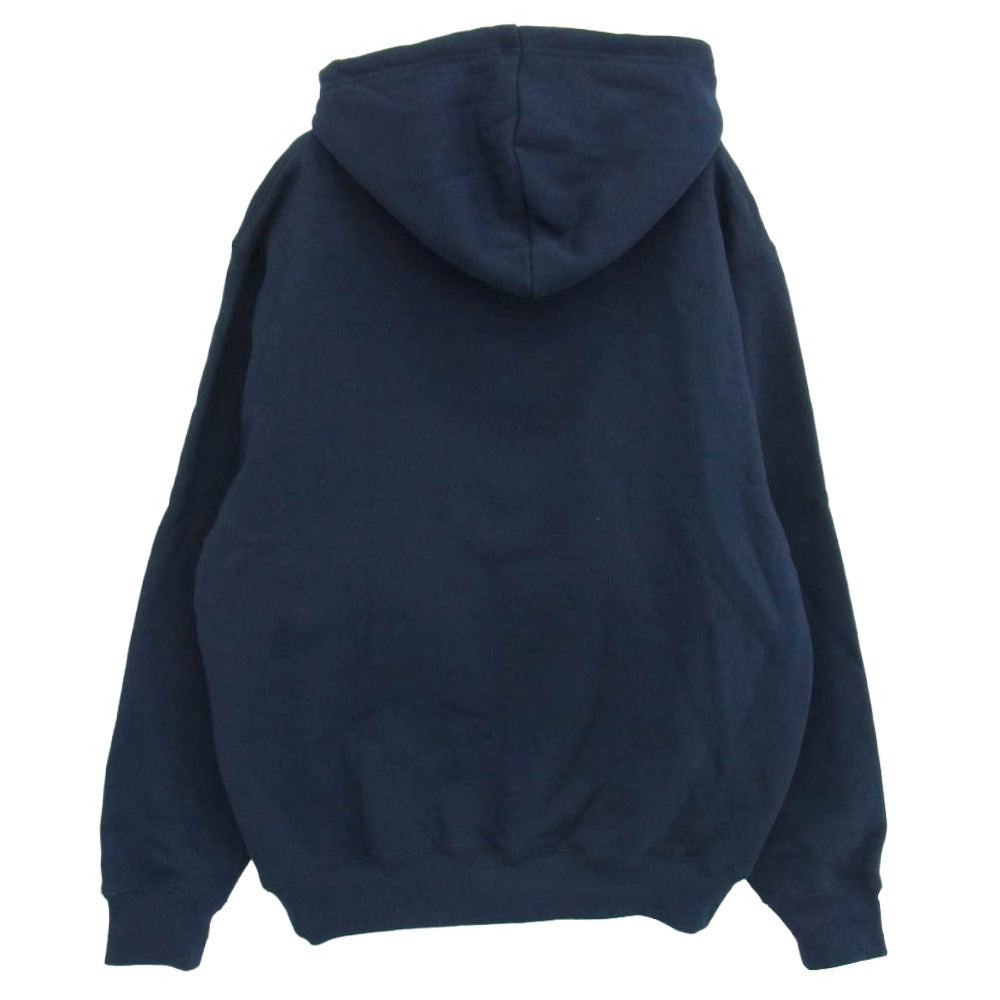 BOTT ボット OG Logo Pullover Hoodie ロゴ刺繍 プルオーバー パーカー フーディー ネイビー系 L【中古】