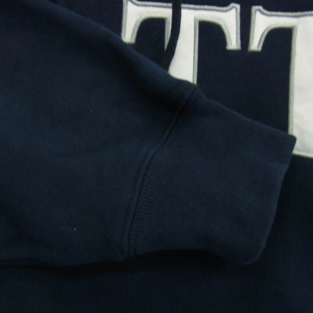 BOTT ボット OG Logo Pullover Hoodie ロゴ刺繍 プルオーバー パーカー フーディー ネイビー系 L【中古】