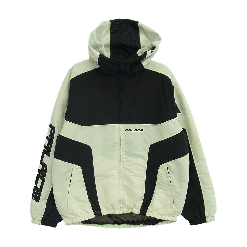 PALACE パレス 25SS P28JK051 Piped Hooded Shell Jacket パイプド フーデッド シェル ジャケット ブラック系 ホワイト系 M【中古】