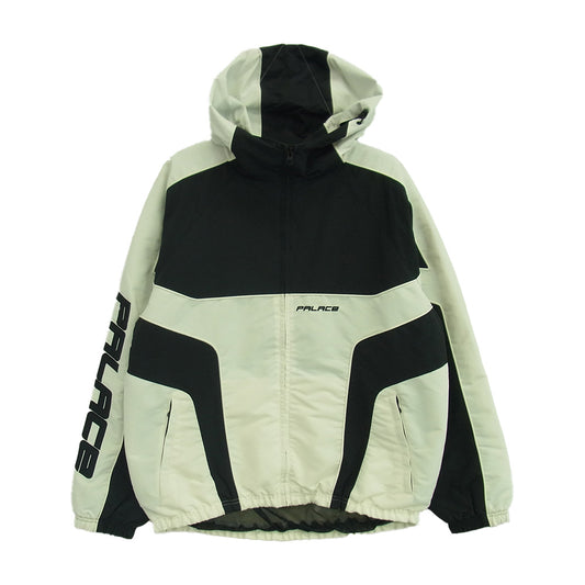 PALACE パレス 25SS P28JK051 Piped Hooded Shell Jacket パイプド フーデッド シェル ジャケット ブラック系 ホワイト系 M【中古】