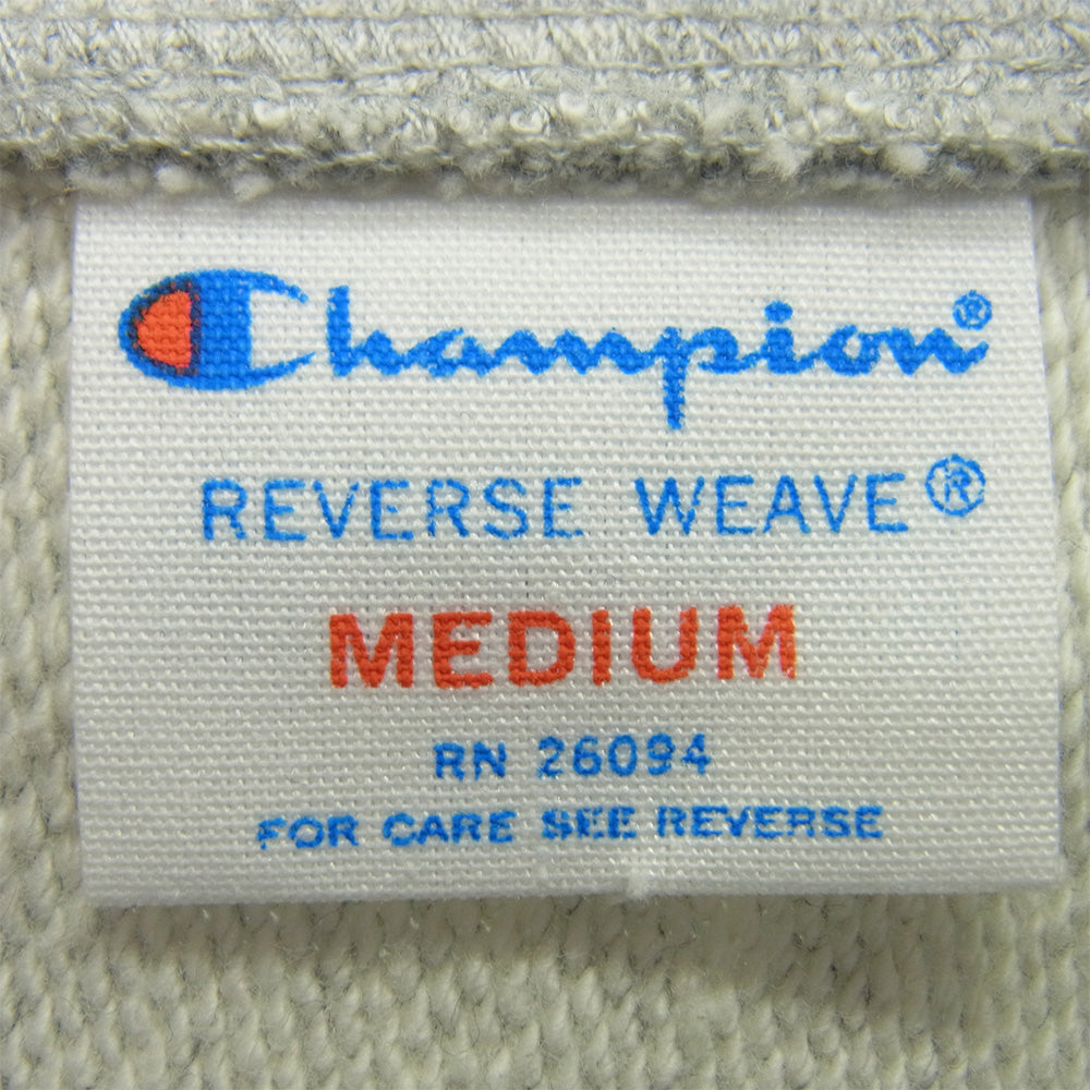 Champion チャンピオン C3-Z005 ハーフジップ リバースウィーブ スウェットシャツ グレー系 M【新古品】【未使用】【中古】