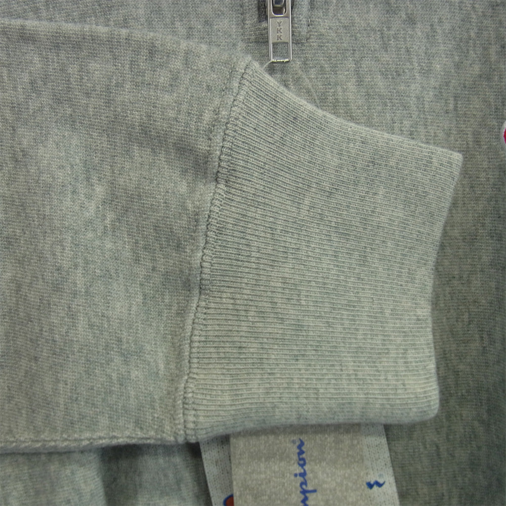 Champion チャンピオン C3-Z005 ハーフジップ リバースウィーブ スウェットシャツ グレー系 M【新古品】【未使用】【中古】