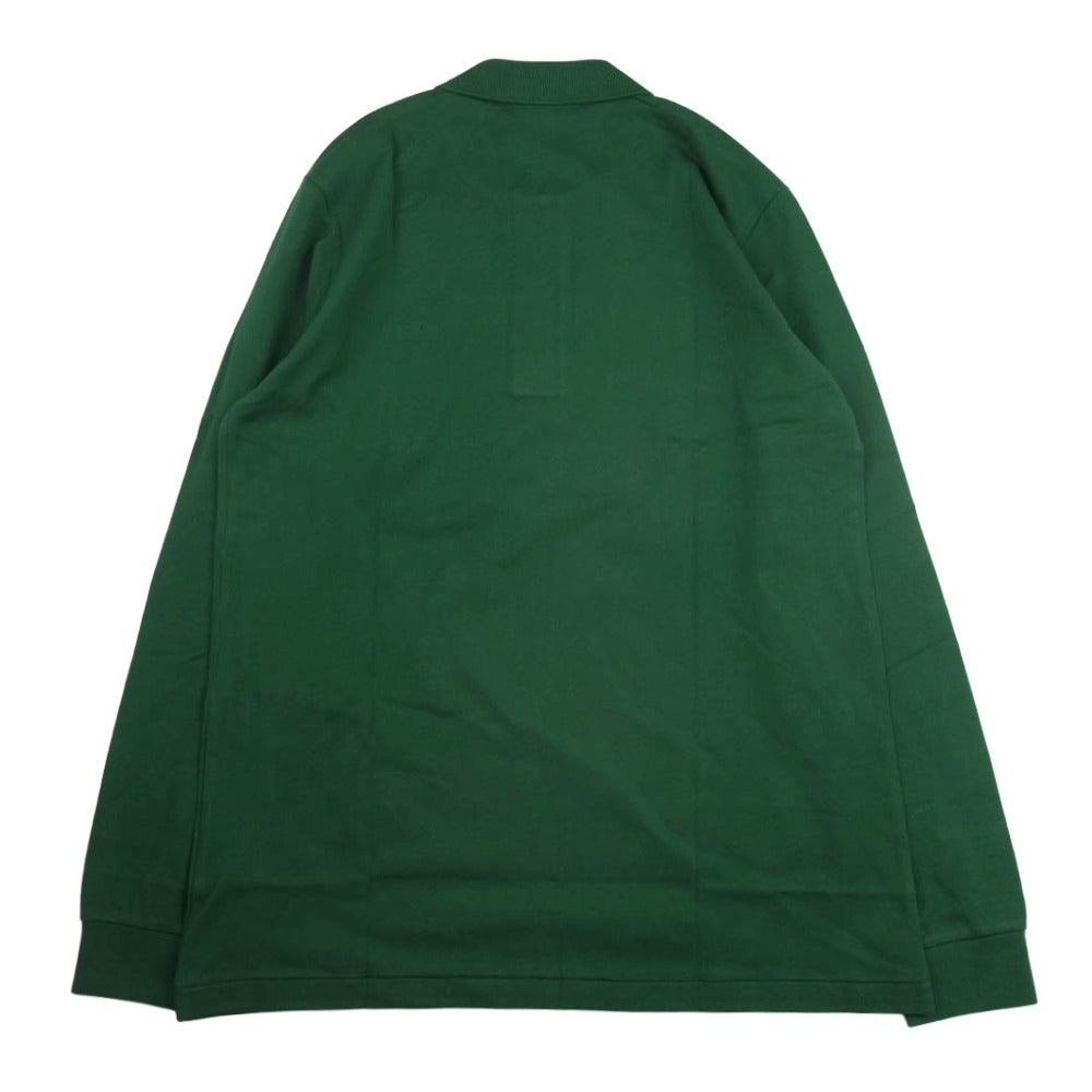 LACOSTE ラコステ L1312LJ-99 ロゴワッペン 長袖 ポロシャツ グリーン系 3【新古品】【未使用】【中古】