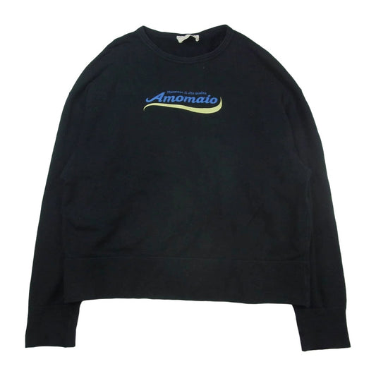 ダイレマ DLMS21011 Amomaio プリント クルーネック スウェット トレーナー ブラック系 F【中古】