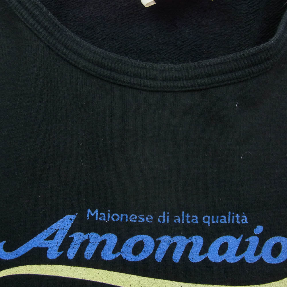 ダイレマ DLMS21011 Amomaio プリント クルーネック スウェット トレーナー ブラック系 F【中古】