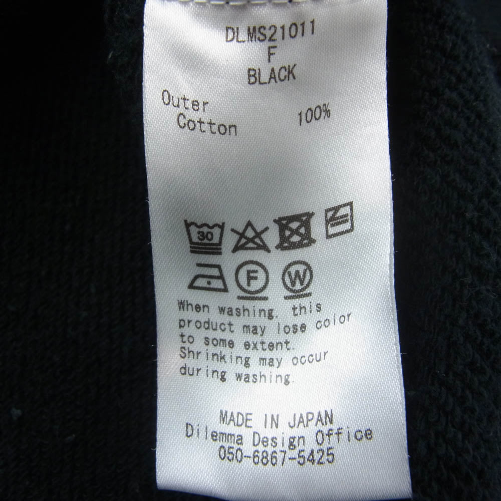 ダイレマ DLMS21011 Amomaio プリント クルーネック スウェット トレーナー ブラック系 F【中古】