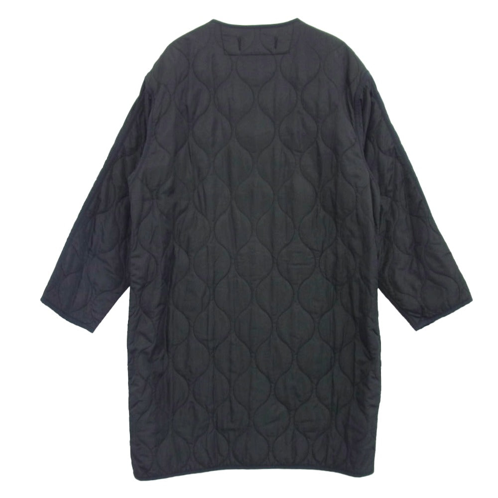 ORCIVAL オーシバル OR-A0080 ノーカラー キルト キルティング コート ブラック系 2【中古】