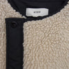 HYKE ハイク 21AW 212-17175 FAUX SHEARLING COAT ノーカラー ボア フリース コート オフホワイト系 2【中古】
