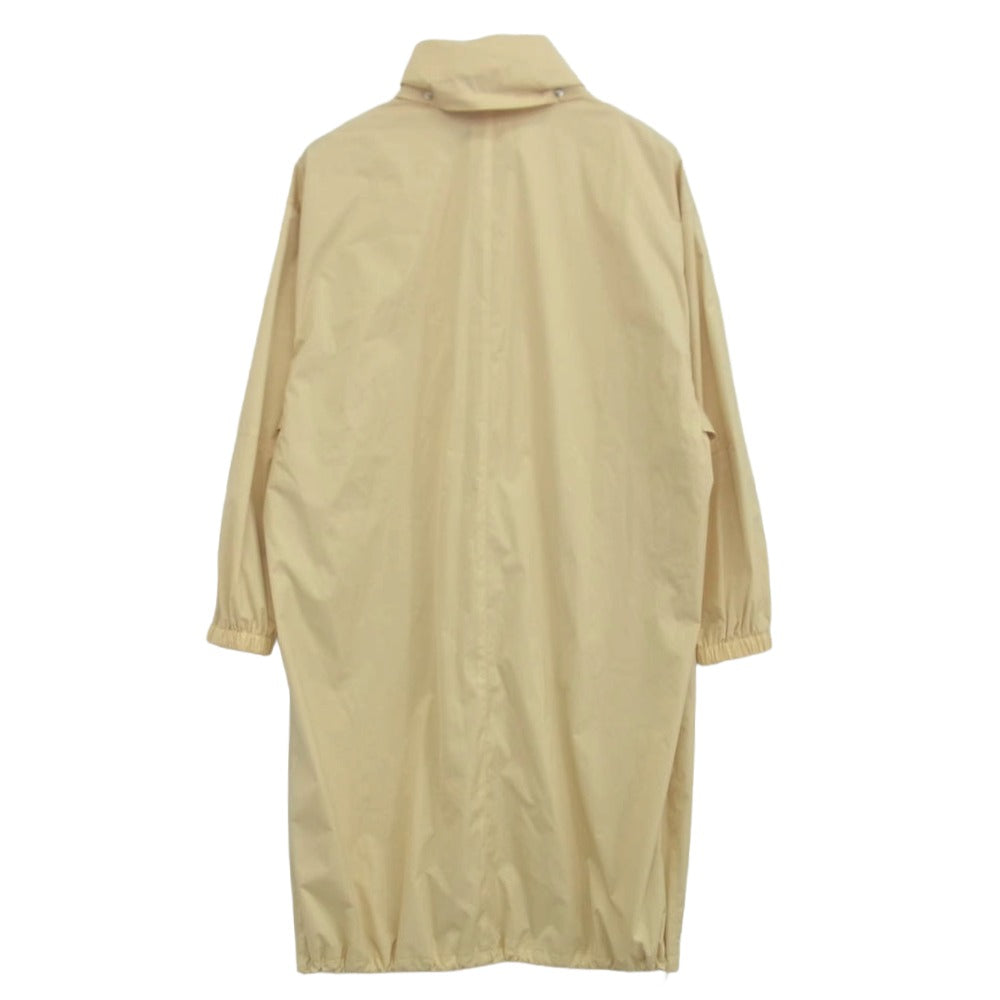 AURALEE オーラリー 24SS A24SC04SL HARD TWIST POLYESTER SATIN LAMINATE ZIP COAT ハードツイスト ジップ レイン コート イエロー系 1【中古】