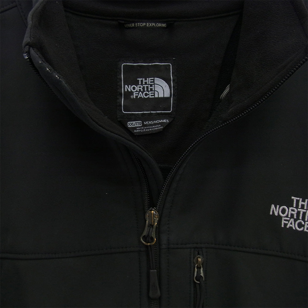 THE NORTH FACE ノースフェイス Apex Bionic 2 Softshell Jacket US企画 ソフトシェル ジャケット ブラック系 XXL【中古】