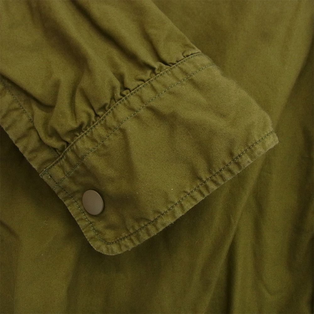 サンカ オーバーシャツ 長袖 シャツ ジャケット オリーブ カーキ系 3【中古】