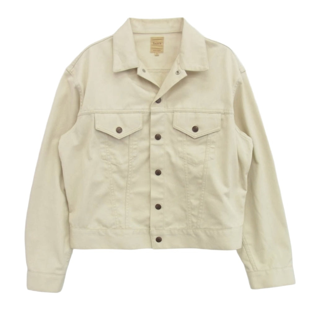 サンカ S19FBL デニム トラッカー ジャケット オフホワイト系 3【中古】