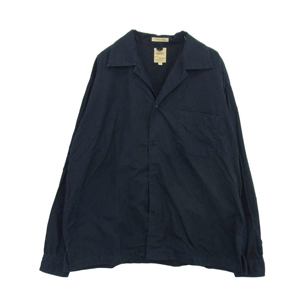 サンカ オーバーシャツ 長袖 シャツ ジャケット ネイビー系 3【中古】