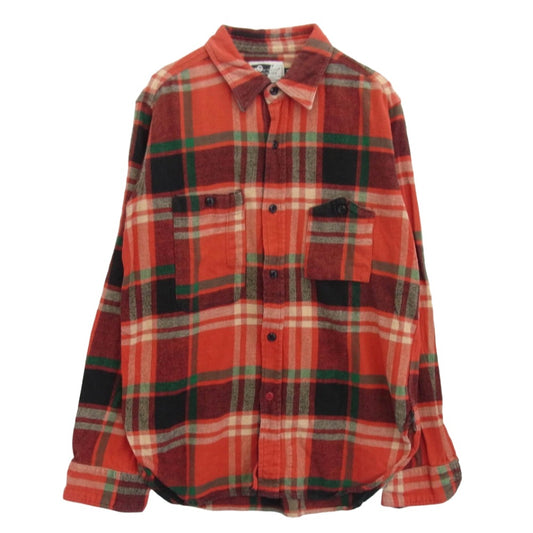 Engineered Garments エンジニアードガーメンツ チェック柄 コットン ネルシャツ レッド系 M【中古】