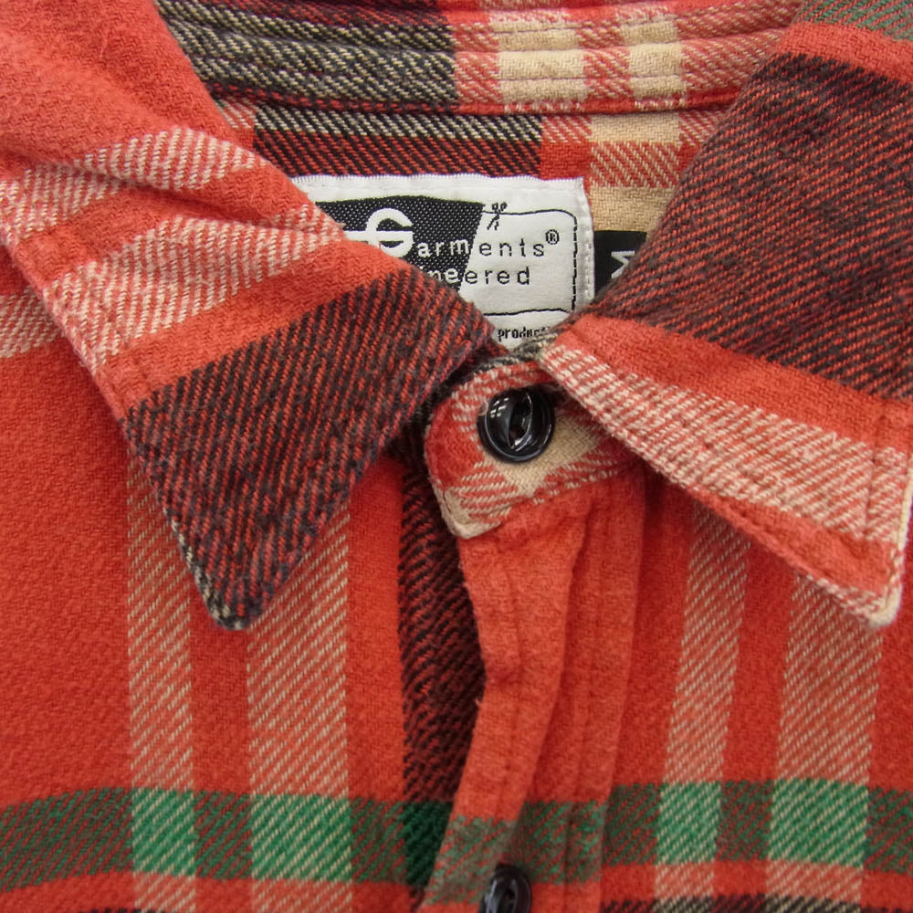 Engineered Garments エンジニアードガーメンツ チェック柄 コットン ネルシャツ レッド系 M【中古】