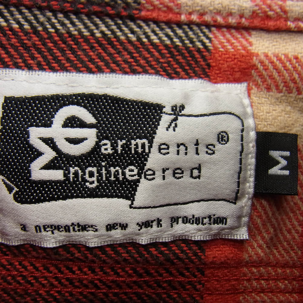 Engineered Garments エンジニアードガーメンツ チェック柄 コットン ネルシャツ レッド系 M【中古】