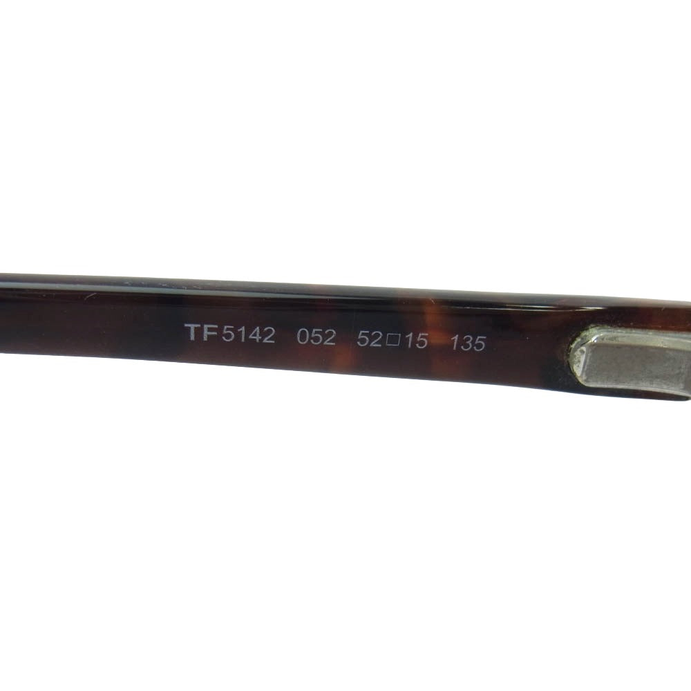 TOM FORD トムフォード TF5142 度入り 眼鏡 メガネ アイウェア ブラウン系 52□15　135【中古】