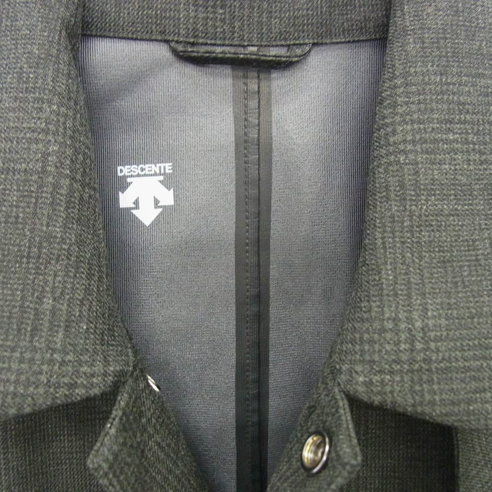 DESCENTE デサント DLMQJC32 WOOL MIX SOUTIEN COLLAR COAT ウール ミックス ステンカラーコート ダークグレー系 L【中古】