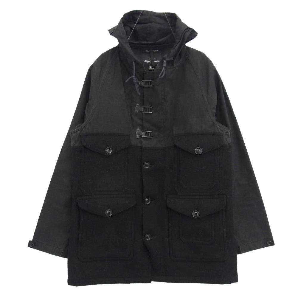 Nigel Cabourn ナイジェルケーボン 8071130003 MACKINTOSH マッキントッシュ HARRIS TWEED ハリスツイード ツイード切替 カメラマン ジャケット ブラック系 50【中古】