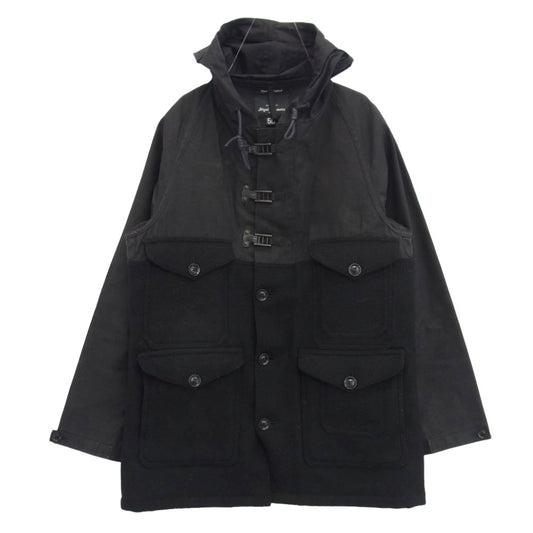 Nigel Cabourn ナイジェルケーボン 8071130003 MACKINTOSH マッキントッシュ HARRIS TWEED ハリスツイード ツイード切替 カメラマン ジャケット ブラック系 50【中古】