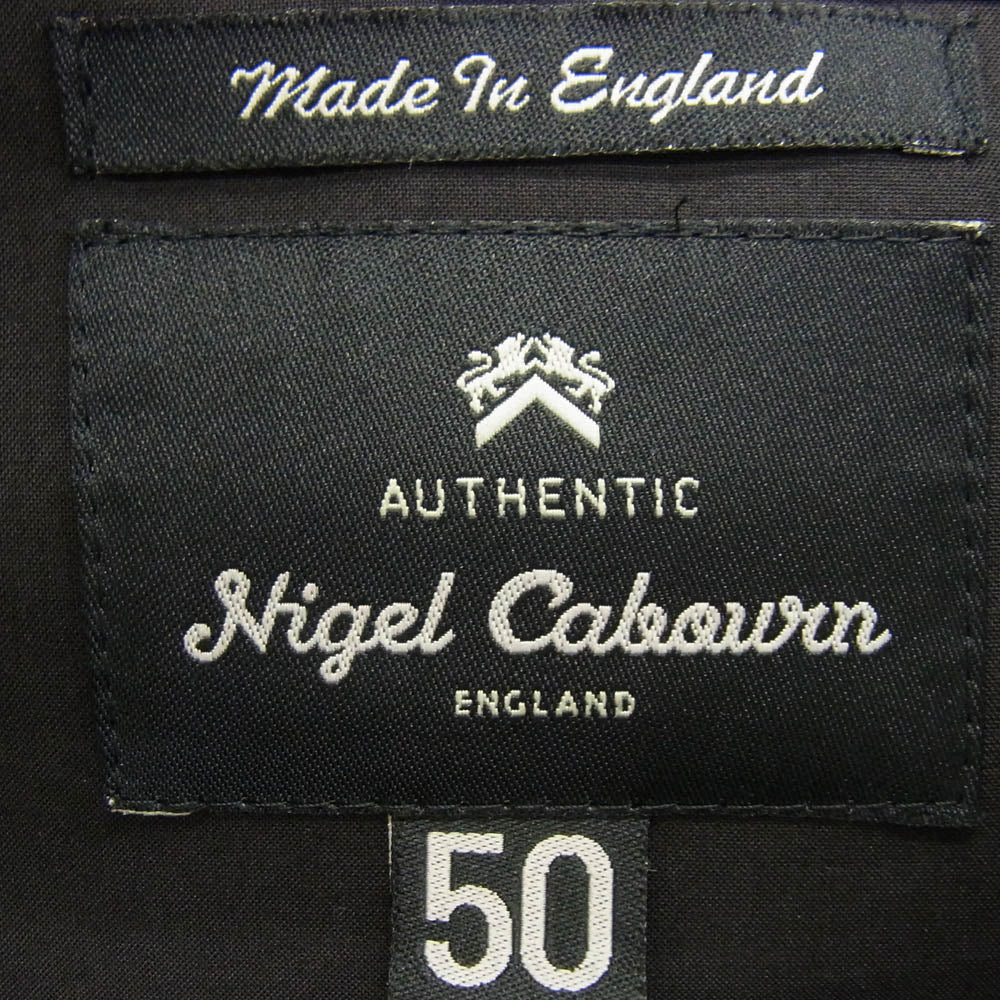 Nigel Cabourn ナイジェルケーボン 8071130003 MACKINTOSH マッキントッシュ HARRIS TWEED ハリスツイード ツイード切替 カメラマン ジャケット ブラック系 50【中古】