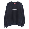 Supreme シュプリーム 25SS Washed Box Logo Crewneck ウォッシュ加工 ボックスロゴ クルーネック スウェット ブラック系 XL【中古】
