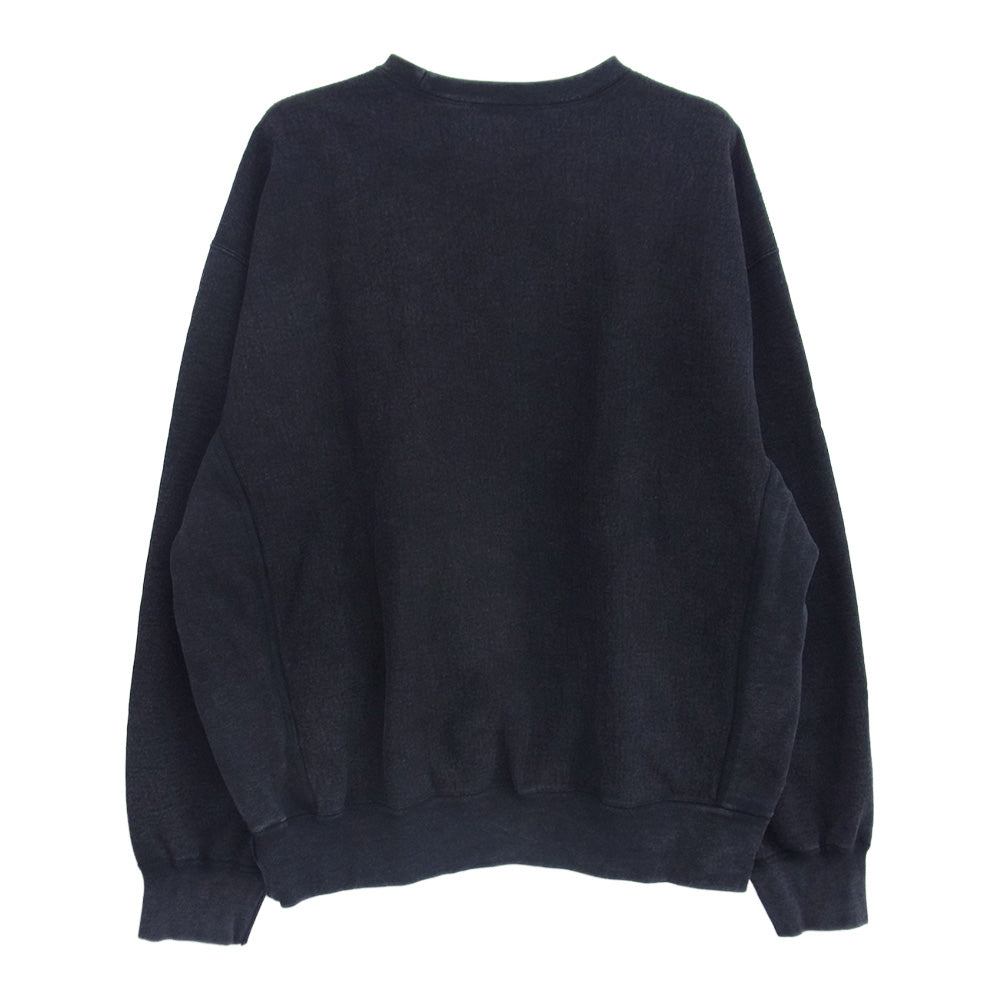 Supreme シュプリーム 25SS Washed Box Logo Crewneck ウォッシュ加工 ボックスロゴ クルーネック スウェット ブラック系 XL【中古】