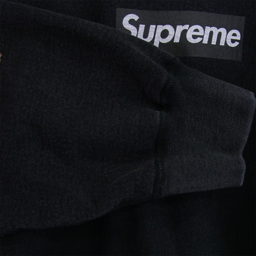 Supreme シュプリーム 25SS Washed Box Logo Crewneck ウォッシュ加工 ボックスロゴ クルーネック スウェット ブラック系 XL【中古】