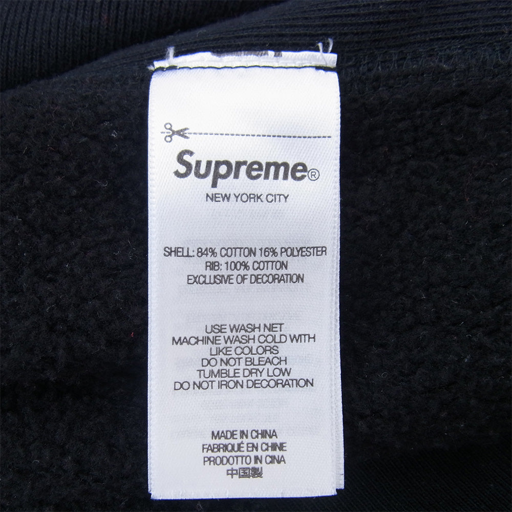 Supreme シュプリーム 25SS Washed Box Logo Crewneck ウォッシュ加工 ボックスロゴ クルーネック スウェット ブラック系 XL【中古】
