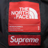 Supreme シュプリーム 17AW × THE NORTH FACE ノースフェイス ND91702I Leather Nuptse Jacket レザー ヌプシ ダウン ジャケット レッド系 S【中古】