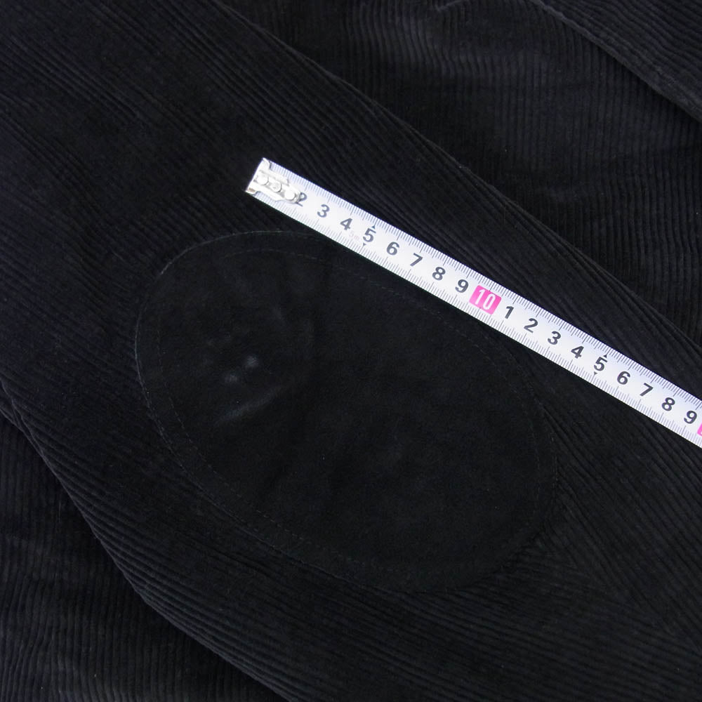 キングサイズ ヌバックエルボーパッチ オーバーサイズ コーデュロイ テーラードジャケット ブラック系 58【中古】