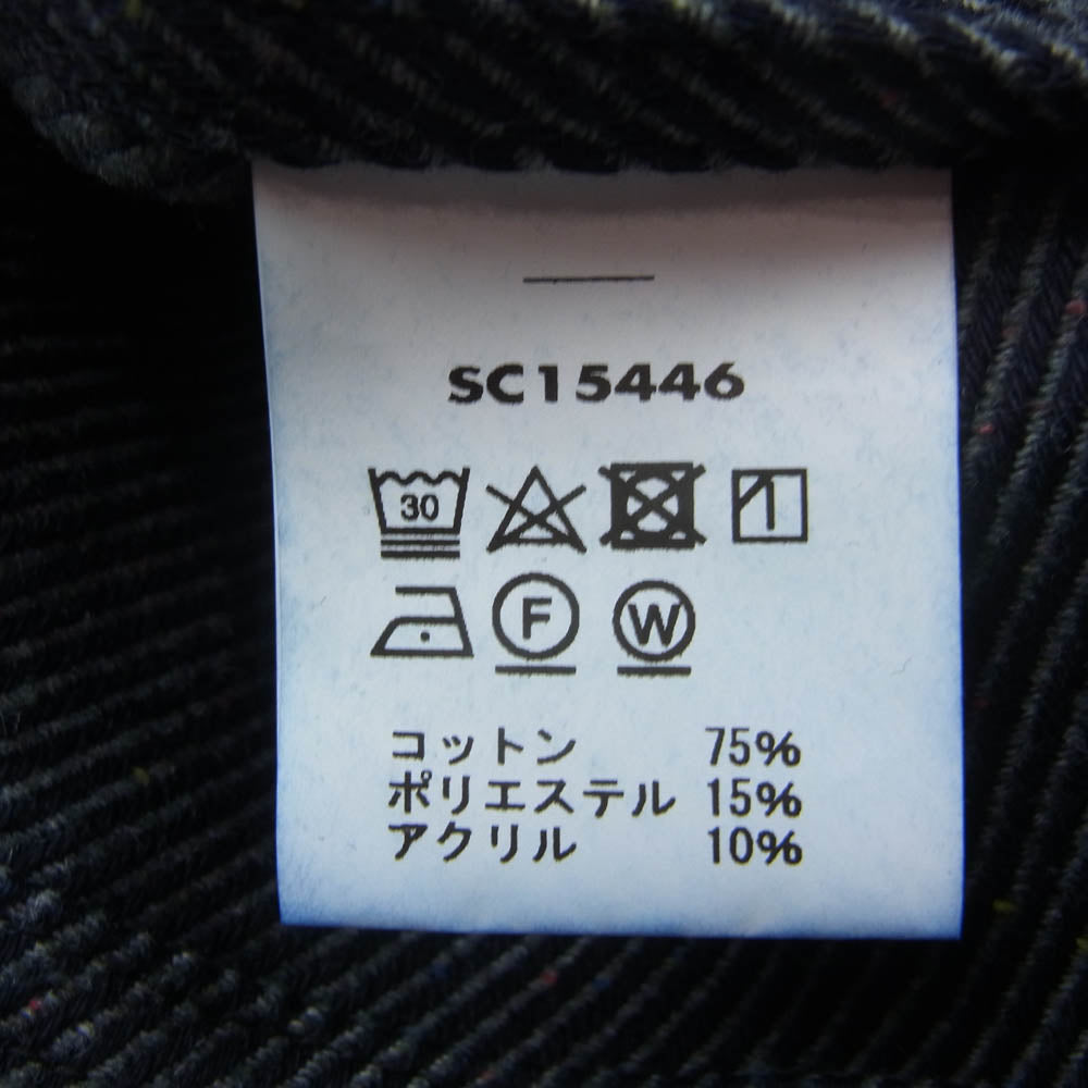 SUGAR CANE シュガーケーン SC15446 FICTION ROMANCE 13.7oz. INDIGO NEP DENIM WORK VEST インディゴネップ デニム・ワーク べスト エンジニア ジャケット インディゴブルー系 38【新古品】【未使用】【中古】