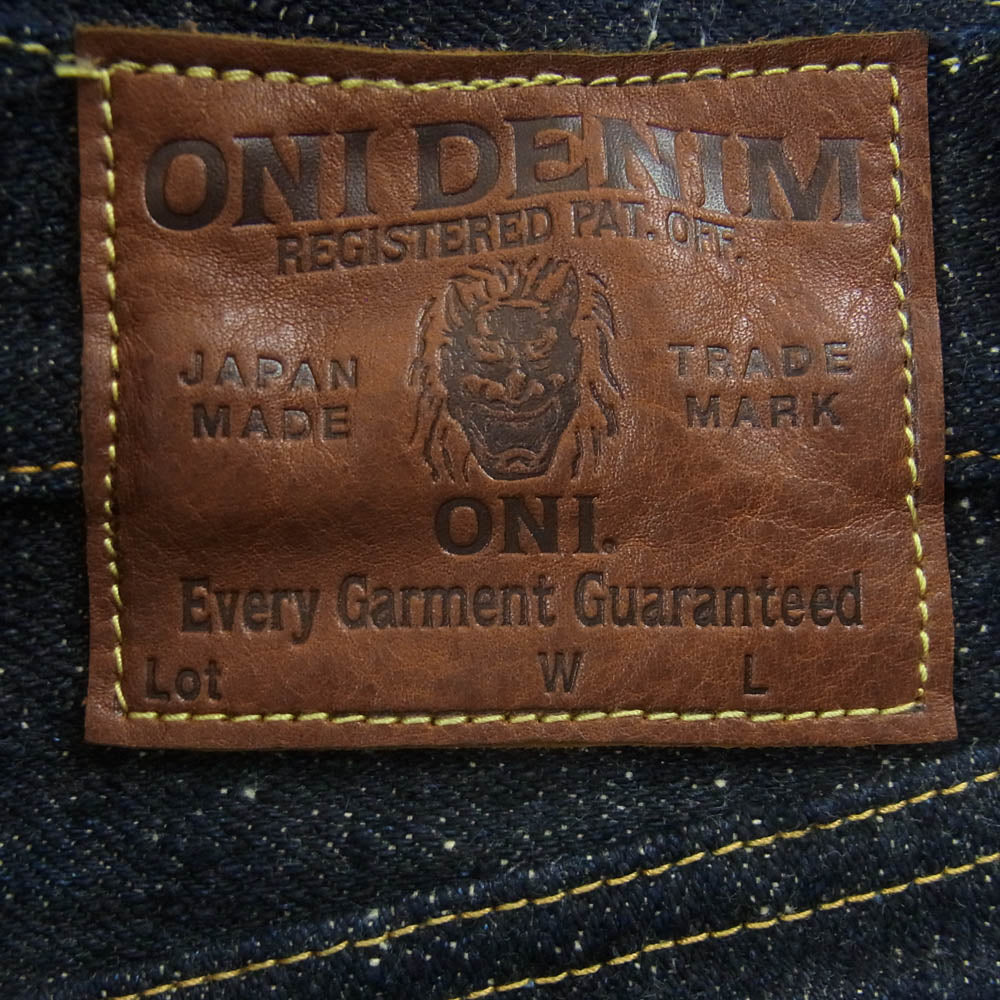 ONI DENIM 鬼デニム ONI 288 鬼デニム 20oz Asphalt Denim アスファルト デニム パンツ ボタンフライ レギュラー ストレート 赤耳 ジーンズ W31 インディゴブルー系 31【極上美品】【中古】