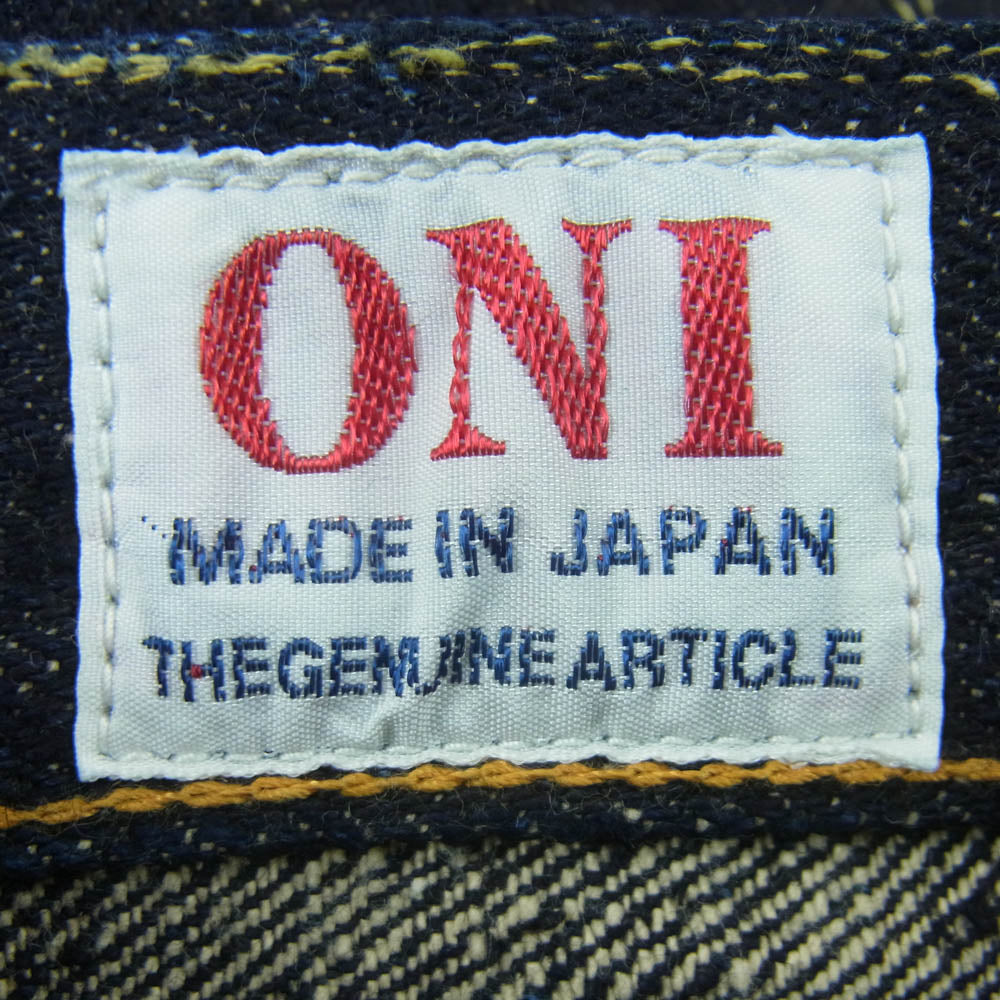 ONI DENIM 鬼デニム ONI 288 鬼デニム 20oz Asphalt Denim アスファルト デニム パンツ ボタンフライ レギュラー ストレート 赤耳 ジーンズ W31 インディゴブルー系 31【極上美品】【中古】