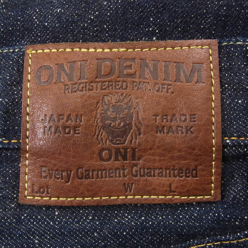 ONI DENIM 鬼デニム ONI266-13.7NEP 鬼デニム NEP 13.7oz NEP Denim Relax Straight 13.7オンス ネップデニム リラックスストレート デニム パンツ ジーンズ W31 インディゴブルー系 31【極上美品】【中古】