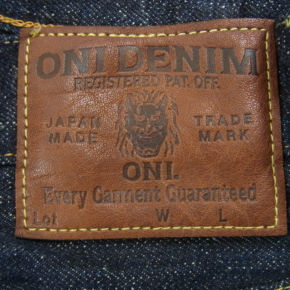 ONI DENIM 鬼デニム ONI266-13.7NEP 13.7oz NEP Denim Relax Straight 13.7オンス ネップデニム リラックスストレート デニム パンツ ジーンズ W32 インディゴブルー系 32【極上美品】【中古】