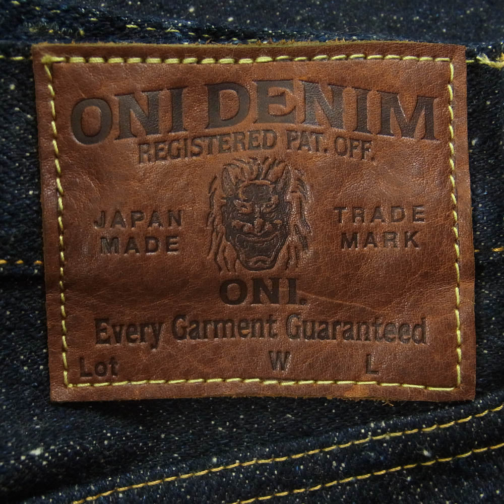ONI DENIM 鬼デニム ONI 288 鬼デニム 20oz Asphalt Denim アスファルト デニム パンツ ボタンフライ レギュラー ストレート 赤耳 ジーンズ W30 インディゴブルー系 30【極上美品】【中古】